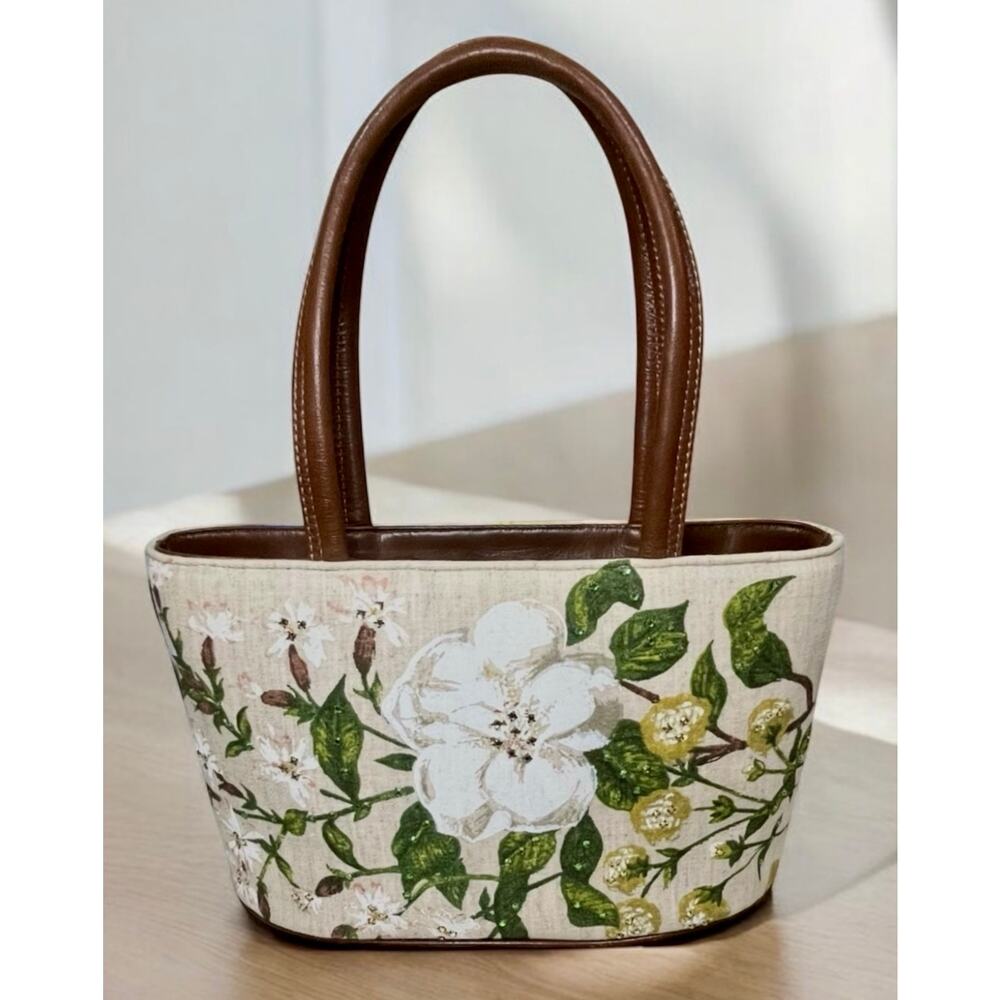 Y2K Isabella Fiore Floral Beaded Tote Bag